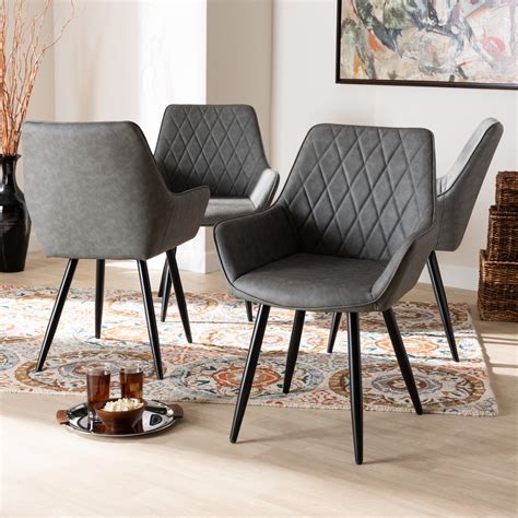 modern metal dining room chairs